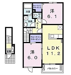 間取図画像 2LDK