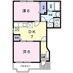 間取図画像 2DK