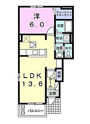 間取図画像 1LDK