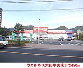 【ドラッグストア】ウエルネス大田中央店まで450ｍ