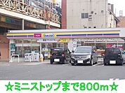 【コンビニエンスストア】ミニストップまで800ｍ