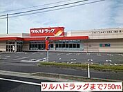 【ドラッグストア】ツルハドラッグまで750ｍ