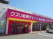 【ドラッグストア】クスリ岩崎チェーン防府中関店まで350ｍ