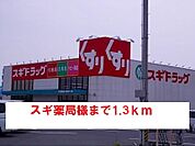 【ドラッグストア】スギ薬局様まで1300ｍ
