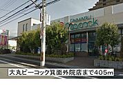 【スーパー】大丸ピーコックまで405ｍ