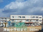 【小学校】津田小学校まで560ｍ