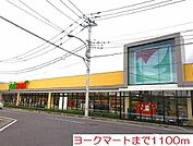 【スーパー】ヨークマートまで1100ｍ