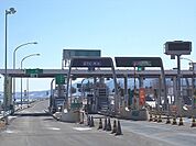 岡谷インターまで1100ｍ