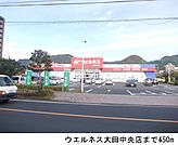【ドラッグストア】ウエルネス大田中央店まで450ｍ