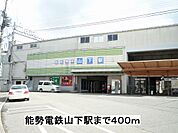 【駅】能勢電鉄山下駅まで400ｍ