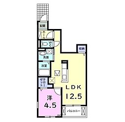 レイナ・アネーロ 1LDKの間取図画像