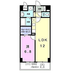 カーサペーラ 1LDKの間取図画像