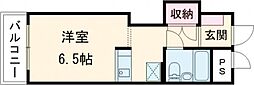 モンテメール学園前 ワンルームの間取図画像