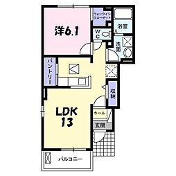 間取図画像 1LDK
