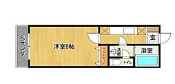 エムステージ21 1Kの間取図画像