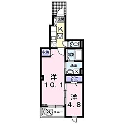 へりていじ桜井3 2Kの間取図画像