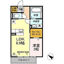 間取図画像 1LDK