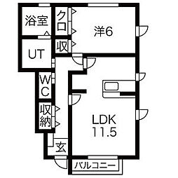 間取図画像 1LDK