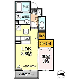 間取図画像 1LDK