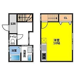 アピア ワンルームの間取図画像