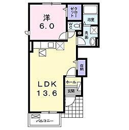 イーストヒルズ大崎C 1LDKの間取図画像