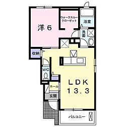 間取図画像 1LDK