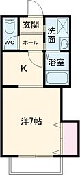 FAIRYHIROTA 1Kの間取図画像
