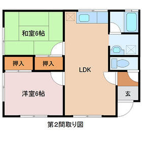 ホームズ でお部屋探し 聖ハイツ第2 2階 2 2ldk 賃料4 6万円 52 17 賃貸アパート 住宅情報 物件番号 取扱い不動産会社 大東建託リーシング株式会社 茂原店