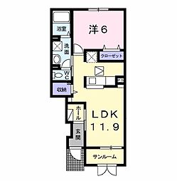 間取図画像 1LDK