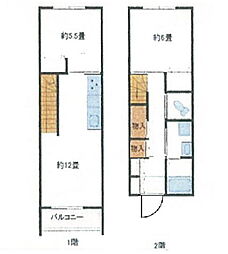LEA・TOWN 2LDKの間取図画像