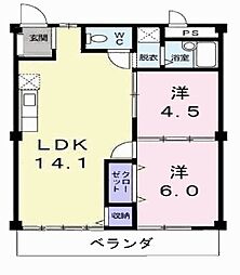 間取図画像 2LDK
