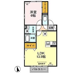 間取図画像 1LDK