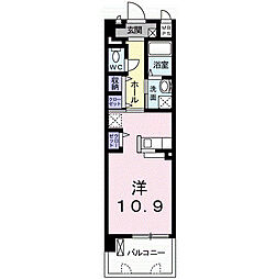 グレースフル平成 ワンルームの間取図画像