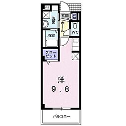 T・コート21 ワンルームの間取図画像