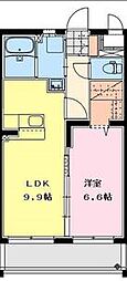 ヒカオプリンセスマンション 1LDKの間取図画像