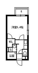 funSarden葉月館 1Kの間取図画像