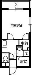 Lacimazero 1Kの間取図画像