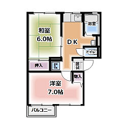 間取図画像 2DK