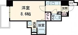 Casita神戸元町JP 1Kの間取図画像
