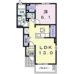 エクセレント1 1LDKの間取図画像