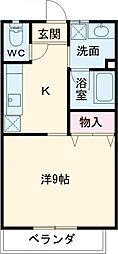 間取図画像 1K