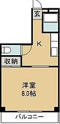 スターハイツ 1Kの間取図画像