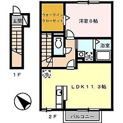 間取図画像 1LDK