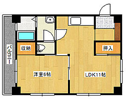 間取図画像 1LDK