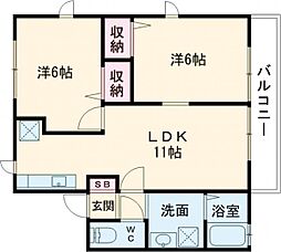 間取図画像 2LDK
