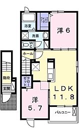 間取図画像 2LDK