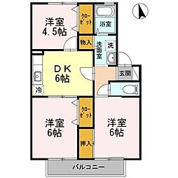 間取図画像 3DK