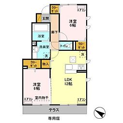 間取図画像 2LDK