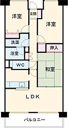 ダイアパレスアコスト岩沼 3LDKの間取図画像