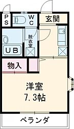 広島電鉄宮島線 佐伯区役所前駅 徒歩10分の賃貸マンション 4階1Kの間取り